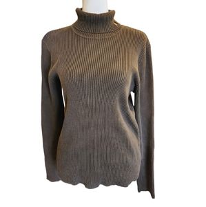 Ralph Lauren 100% Cotton Ribbed Turtleneck Sweater